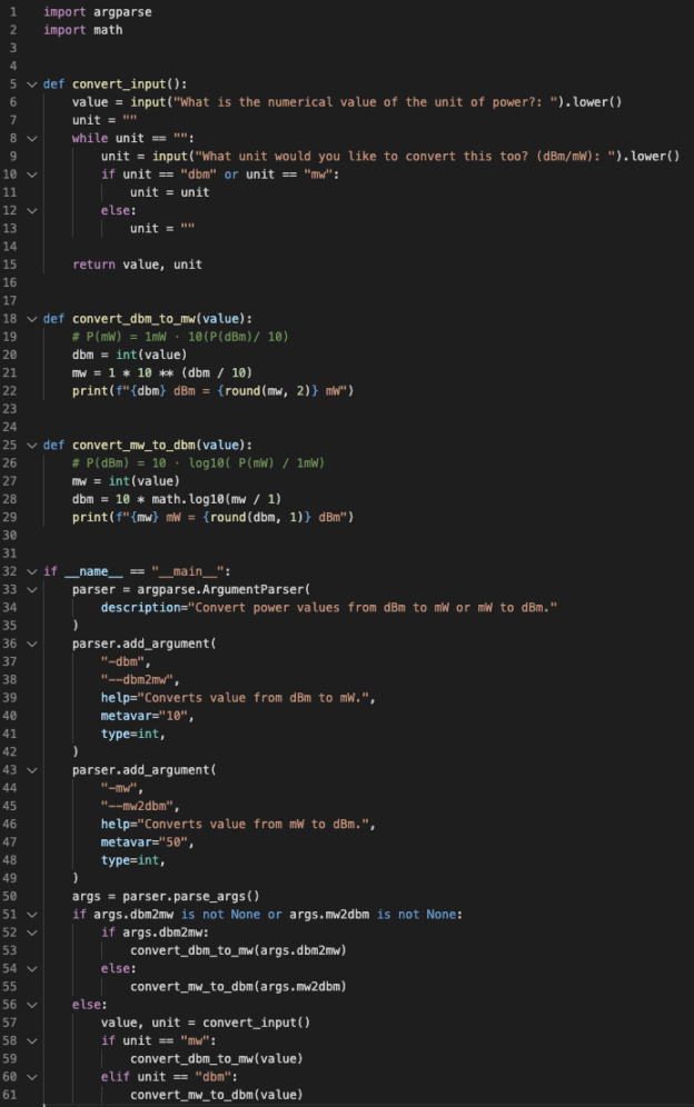 Building a power conversion tool in Python | The Packetologist